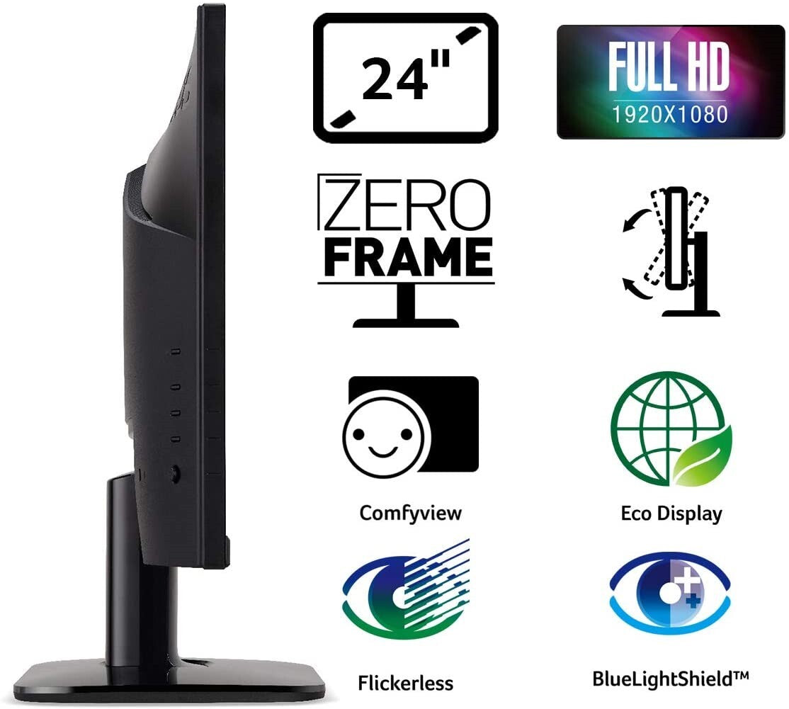 Acer 24 Inch ka242ybi LED FHD Monitor UK Delivery No Stand GRADE ANS