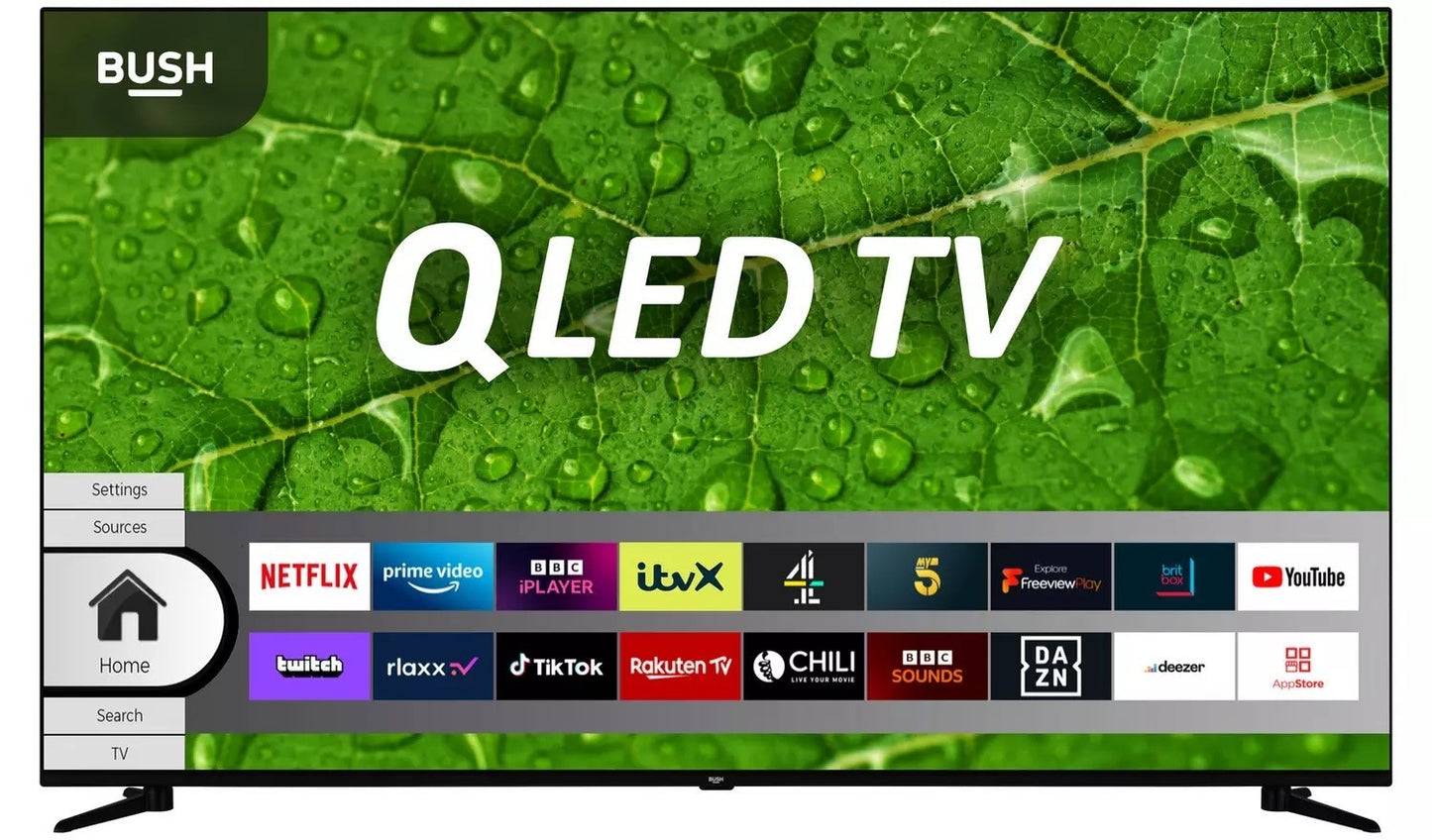 Bush QLED65UHDS 4K UHD Smart TV UK Delivery No Stand GRADE BNS