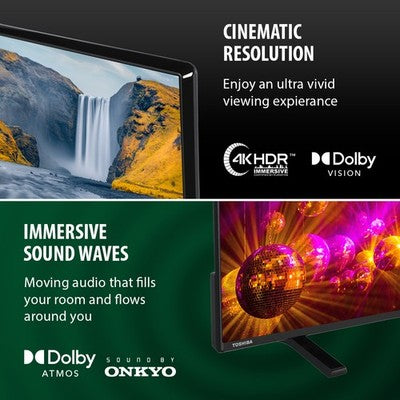 Toshiba 43 Inch 43UV2F53DBU VA 4K UHD VIDAA TV UK Delivery GRADE A