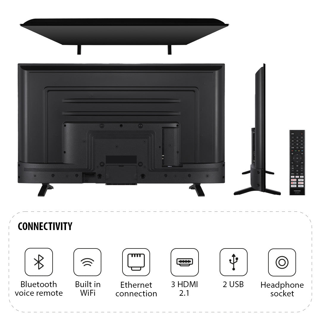 Toshiba 43 Inch 43UV2F53DBU VA 4K UHD VIDAA TV UK Delivery GRADE A
