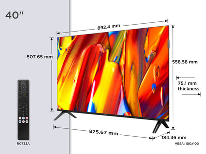 TCL 40 Inch 40V5C-UKX7 QLED FHD TV UK Delivery GRADE A