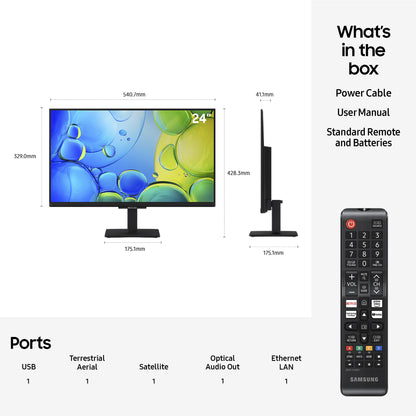 Samsung 24 Inch UE24F6000FK LED FHD TV UK Delivery No Stand GRADE A