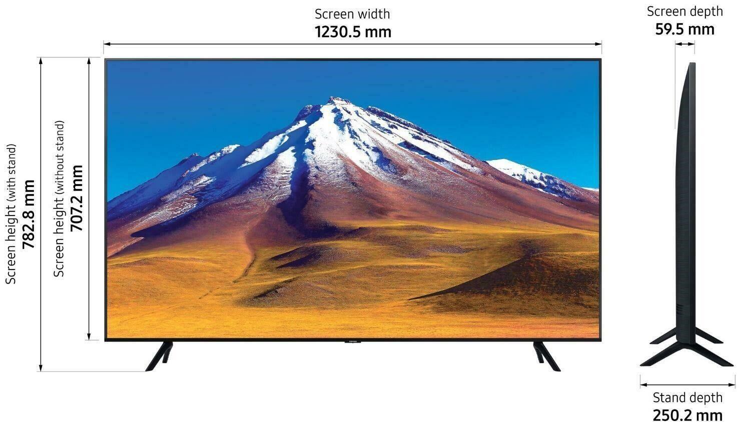 Samsung 55In UE55TU7020 Smart 4K UHD HDR LED TV NO STAND - COLLECTION ONLY UNS - Smart Clear Vision