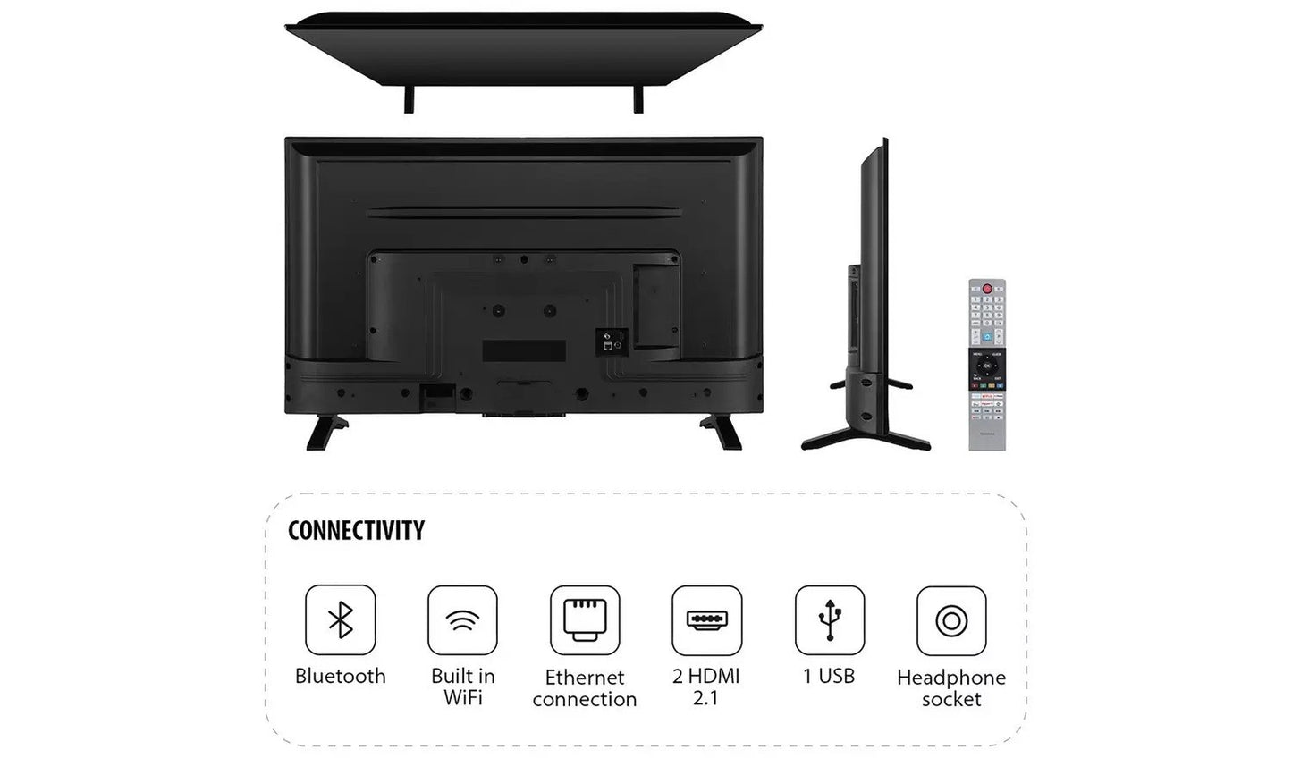 Toshiba 40 Inch 40LV2553DB DLED 1080p (FHD) Smart TV UK Delivery GRADE A