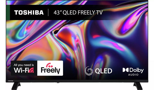 Toshiba 43 Inch 43QV1563DB QLED 4K UHD TV UK Delivery No Stand GRADE ANS