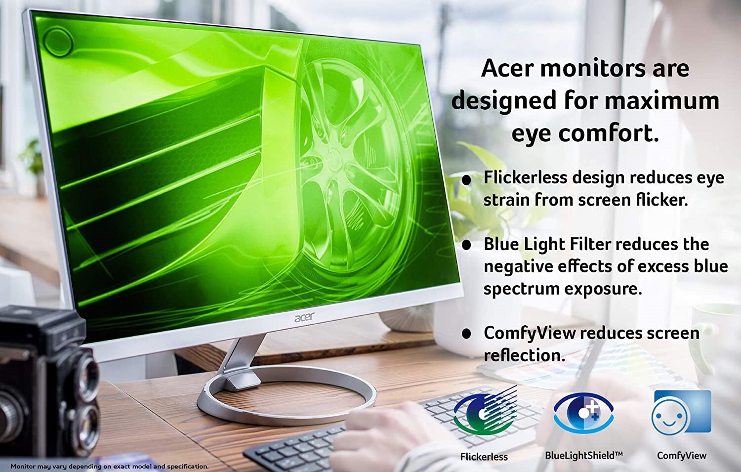 Acer 24 Inch ka242ybi LED FHD Monitor UK Delivery No Stand GRADE ANS