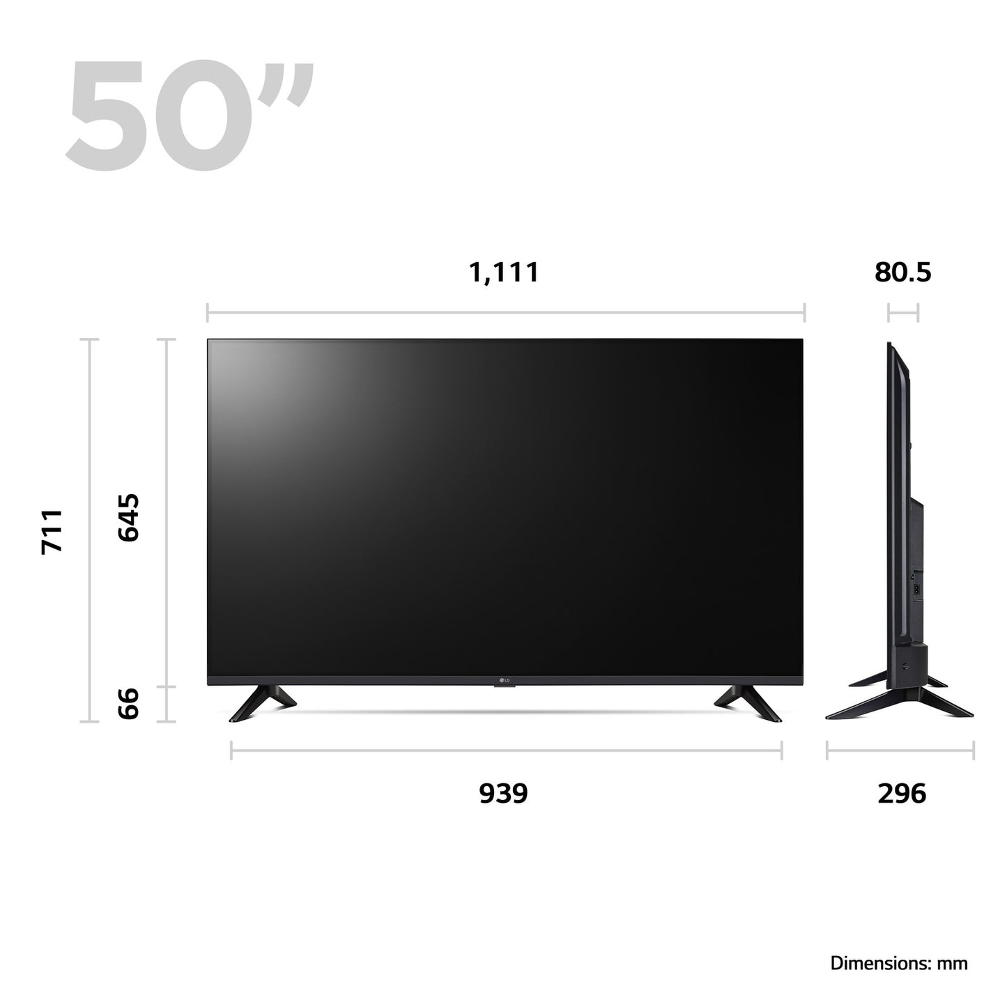 LG 5020 Inch 3360321ANS LED 4K UHD Smart TV UK Delivery No Stand GRADE ANS