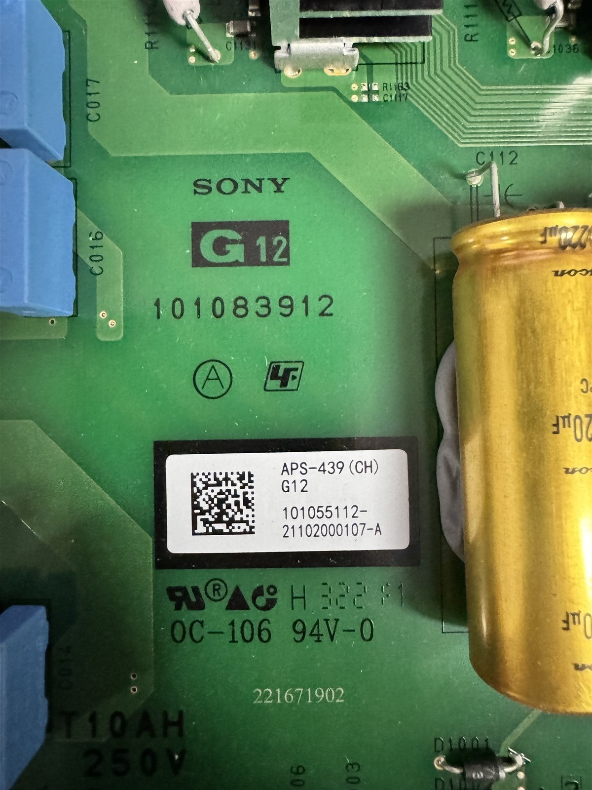 POWER BOARD FOR SONY XR77A80J - View 2