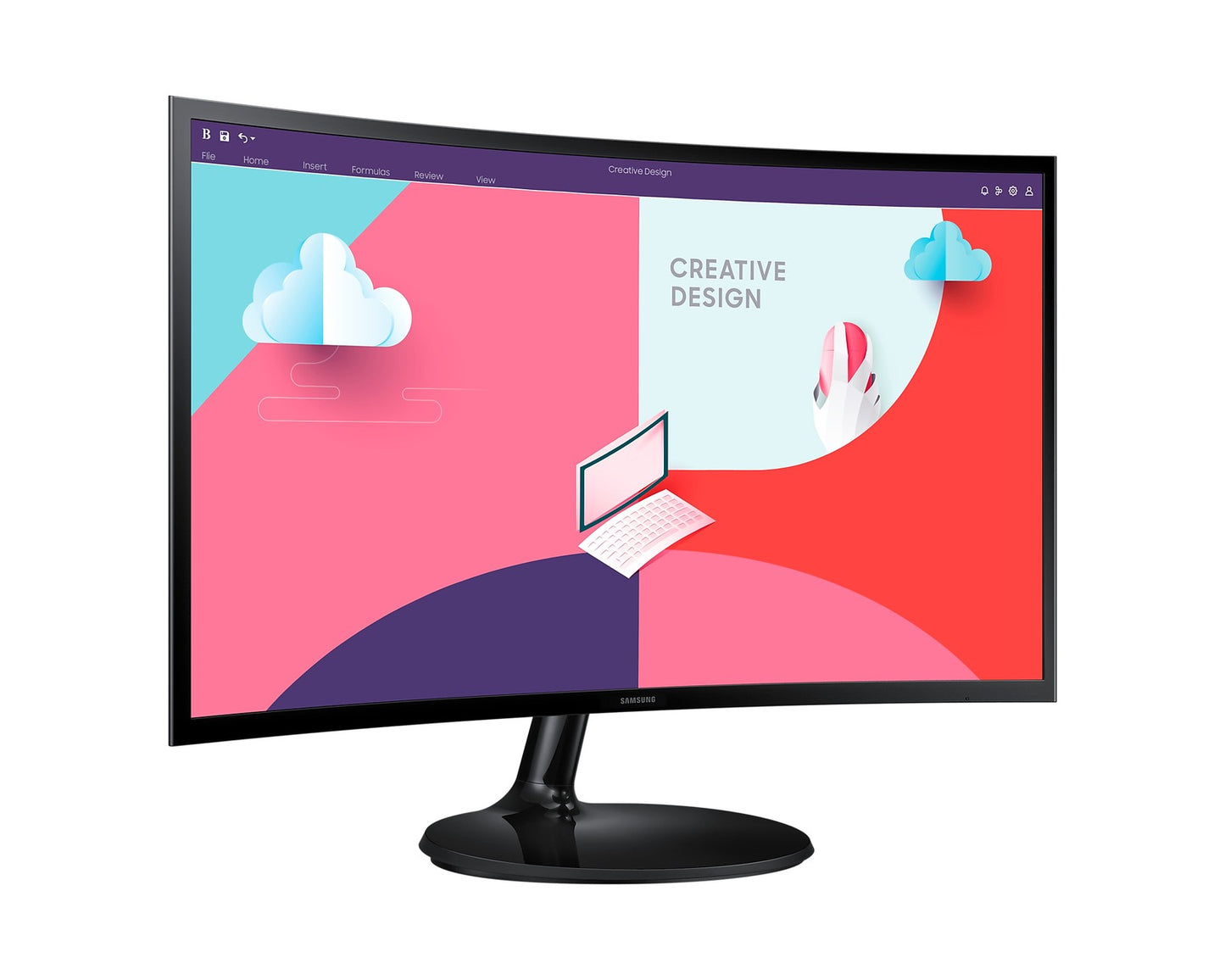 Samsung 24 Inch LS24C360EAUXXU LCD Full HD Monitor UK Delivery No Stand Grade A