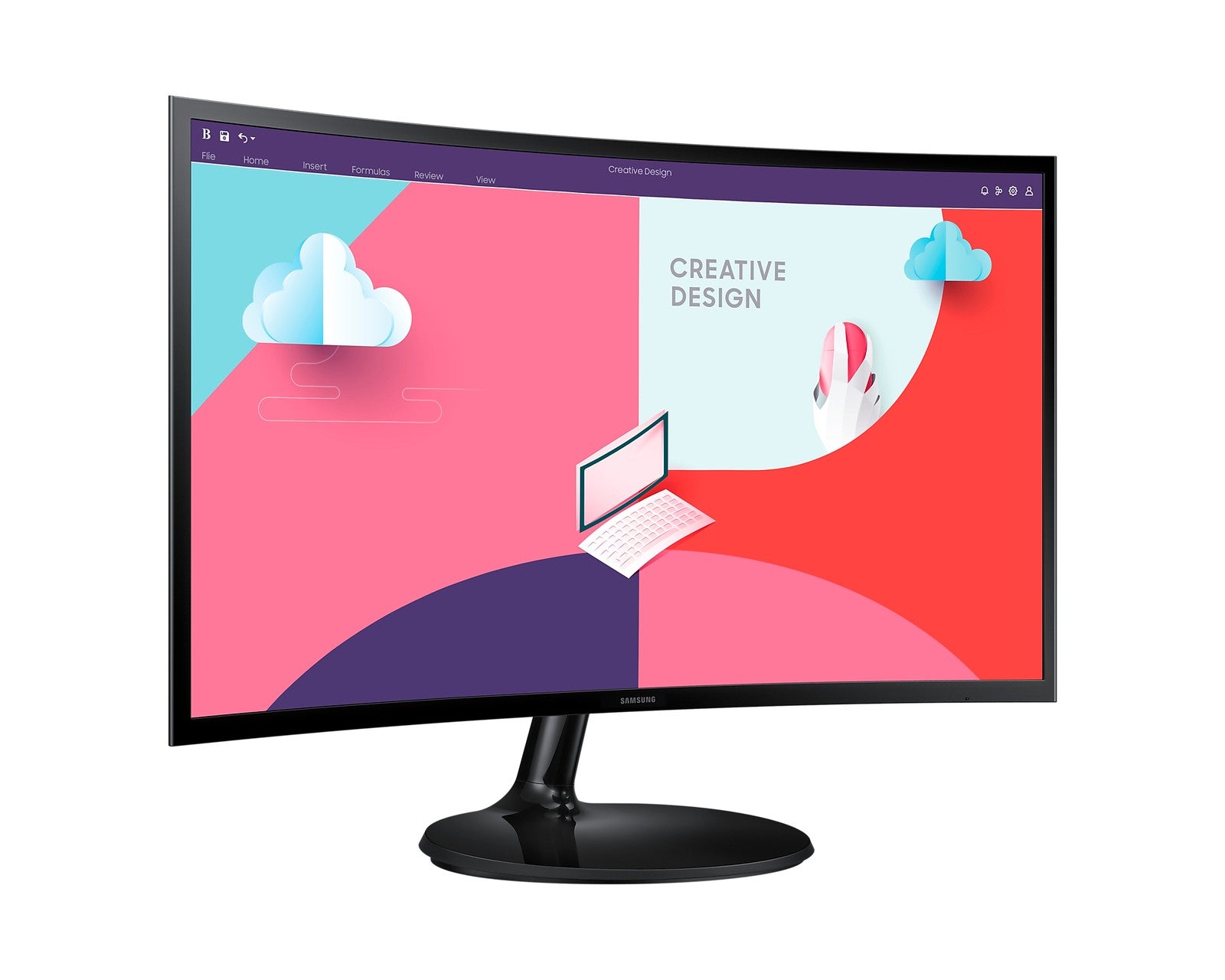 Samsung 24 Inch LS24C360EAUXXU LCD Full HD Monitor UK Delivery No Stand Grade A