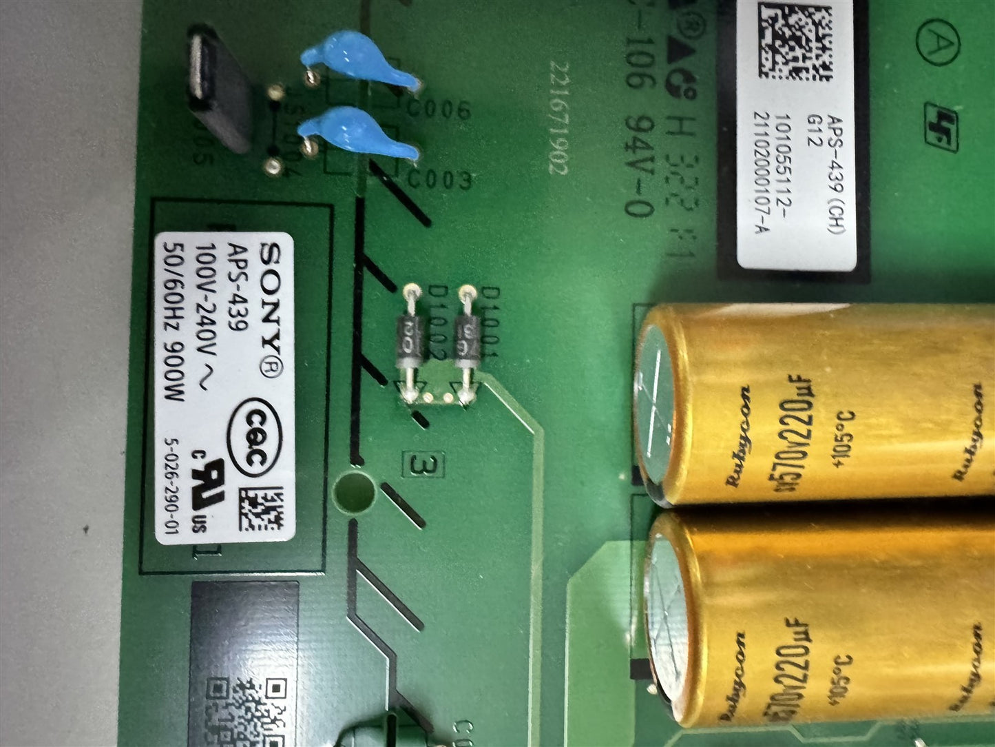 POWER BOARD FOR SONY XR77A80J - View 3