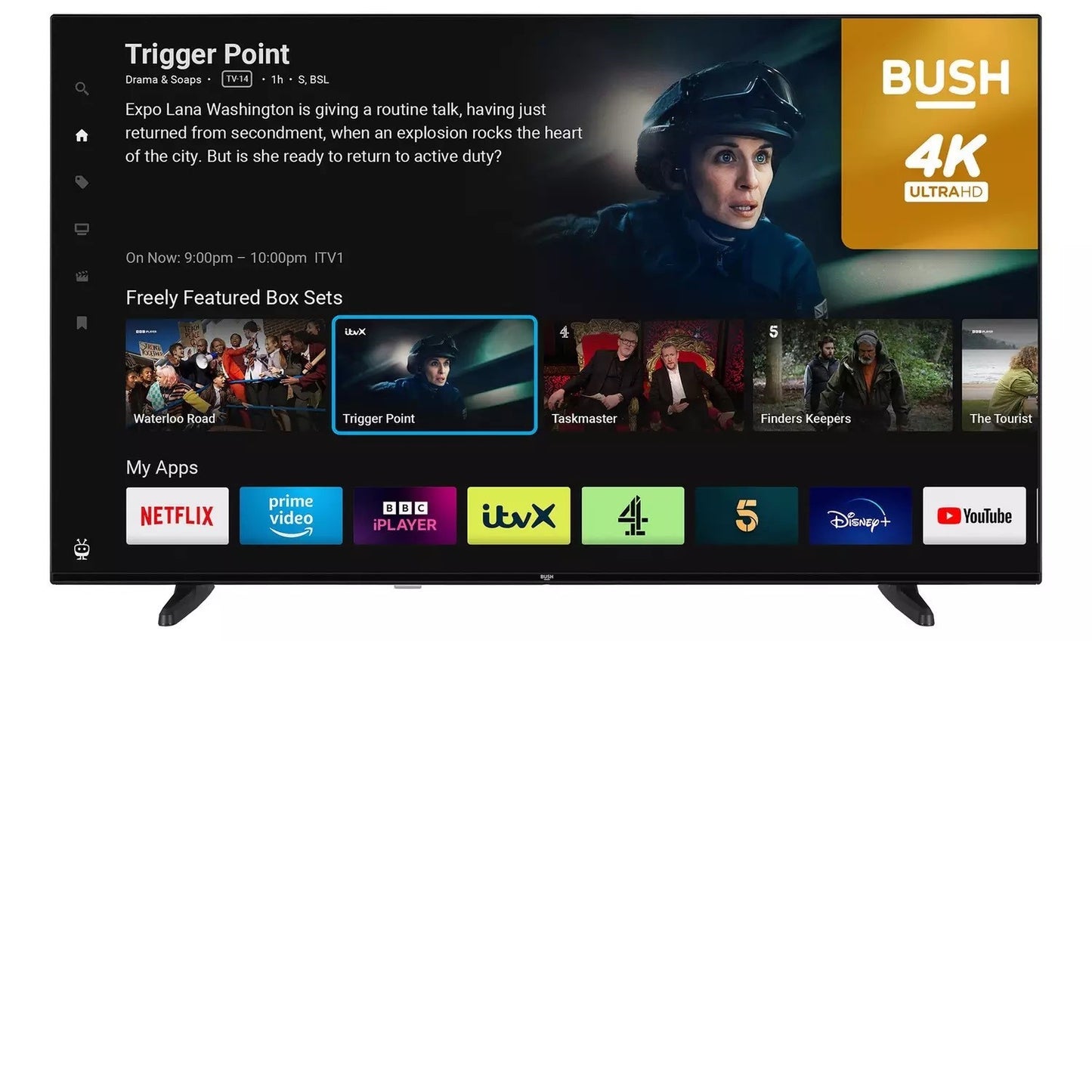 Bush 55 Inch 55UT24SB LED 2160p (4K) Internet Browsing TV UK Delivery GRADE B-1
