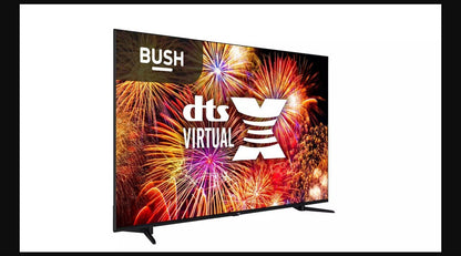 Bush 55 Inch QLED55UHDS Smart 4K UHD HDR QLED Freeview TV COLLECTION ONLY U - Smart Clear Vision
