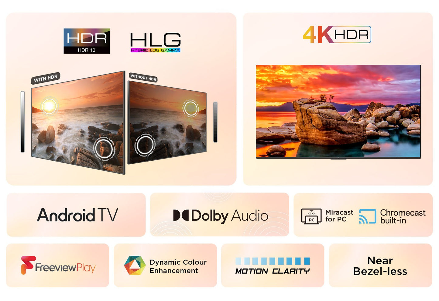 TCL 43 Inch 43V6BK LED 4K UHD Android TV UK Delivery GRADE A