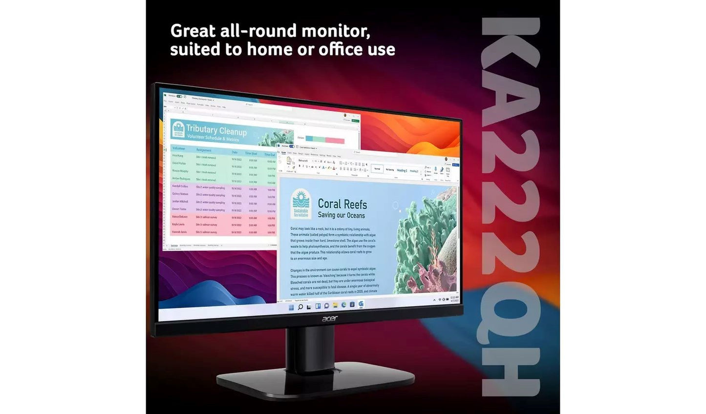 Acer KA22Q 21 Inch KA222Q LED FHD Monitor UK Delivery GRADE A