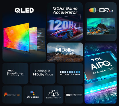 TCL 43 Inch 43C645K QLED 4K UHD Smart TV UK Delivery GRADE A