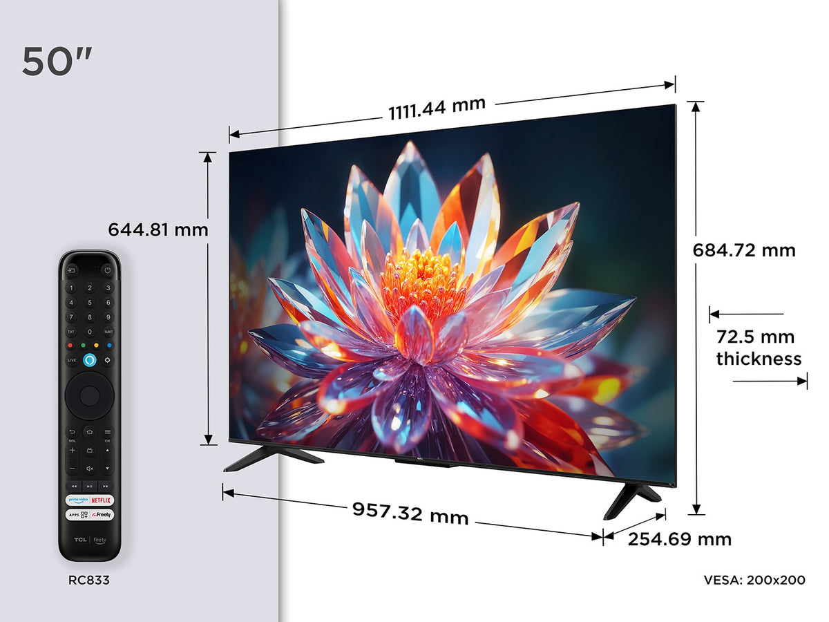 TCL 50 Inch 50T6C-UK QLED 4K UHD Fire OS TV UK Delivery GRADE B-2