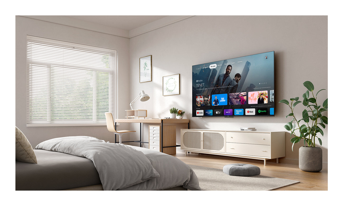 TCL 55 Inch 55P6K DLED 4K UHD Google TV UK Delivery GRADE A