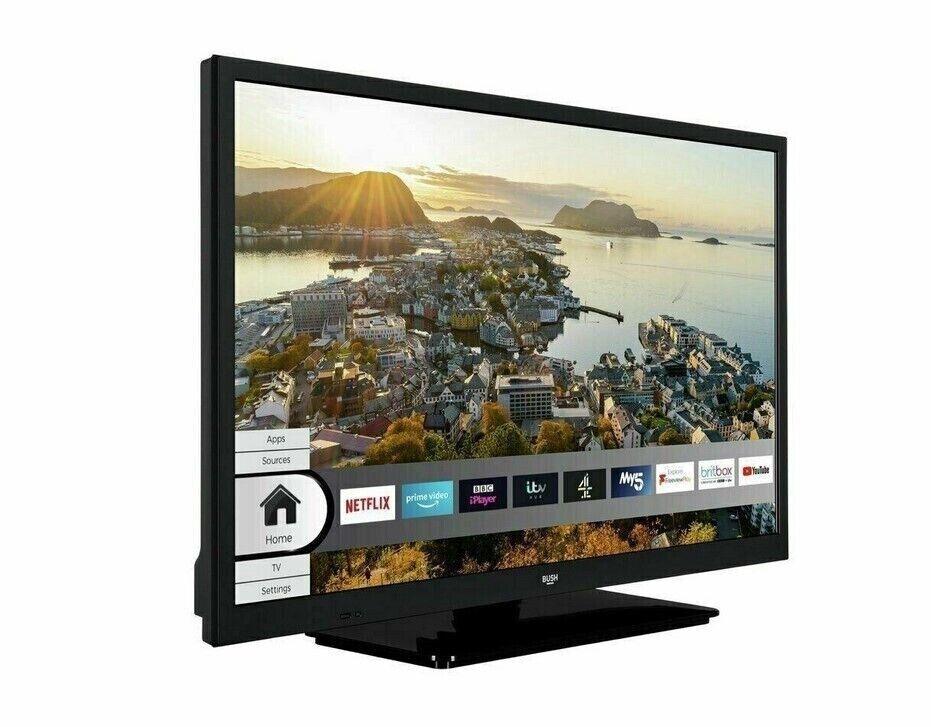 Bush 24 Inch ELED24HDS1 Smart HD Ready LED HDR Freeview TV - Smart Clear Vision