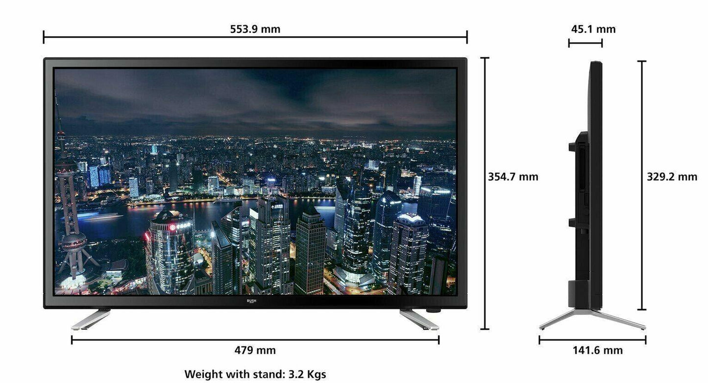 Bush 24 inch HA24H4212LEKB Smart HD Ready LED Android TV U NO STAND - Smart Clear Vision