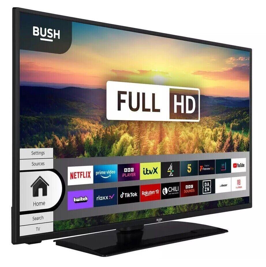 Bush 40 Inch Smart DLED40FHDS FHD HDR LED Freeview TV NO STAND COLLECTION ONLY - Smart Clear Vision