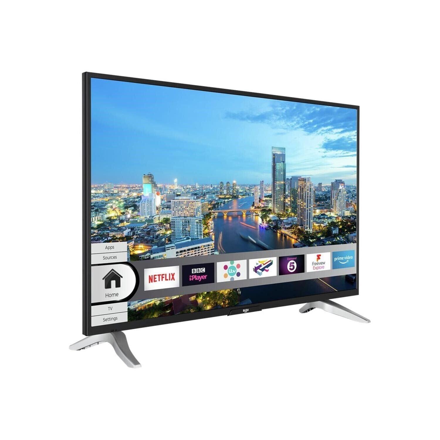 Bush 43 Inch Smart 4K UHD HDR LED Freeview TV COLLECTION ONLY U - Smart Clear Vision