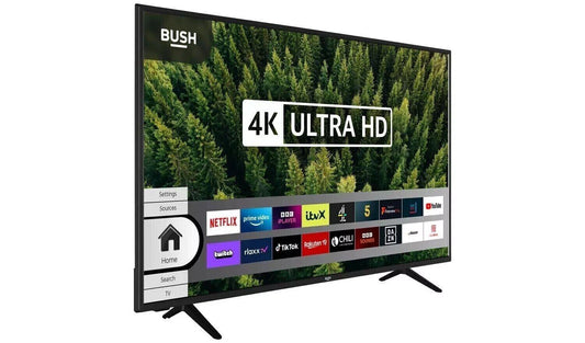 Bush 55 Inch DLED55UHDHDRS1 Smart 4K UHD HDR LED Freeview TV COLLECTION ONLY - Smart Clear Vision