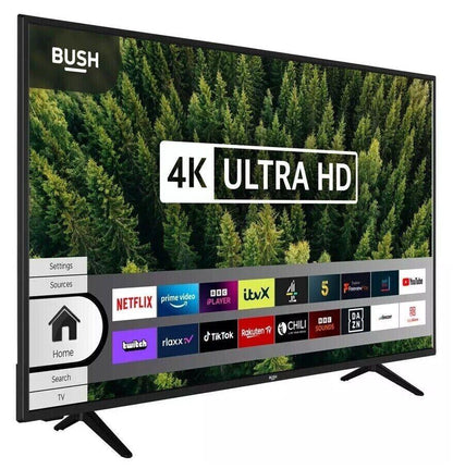 Bush 65 Inch Smart 4K UHD HDR LED Freeview TV COLLECTION ONLY - Smart Clear Vision