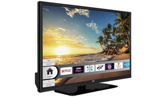 Bush DLED32HDS 32 Inch HD Ready Freeview Play WiFi LED Smart TV Black NO STAND U - Smart Clear Vision