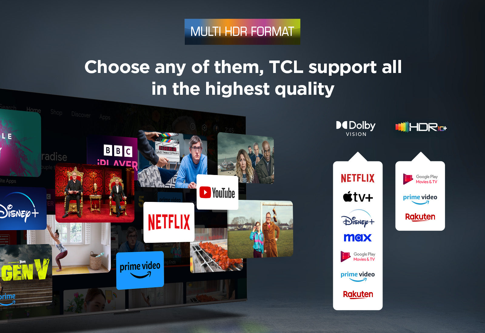 TCL 43 Inch 43V6C LED 4K UHD TV UK Delivery No Stand GRADE A