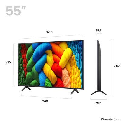 LG 55 Inch 55NANO80A6B NANOCELL 4K UHD Smart TV UK Delivery No Stand GRADE ANS