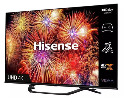 Hisense 43 Inch 43A63HTUK Smart 4K UHD HDR No Stand TV UK Delivery Furdeco UNS - Smart Clear Vision