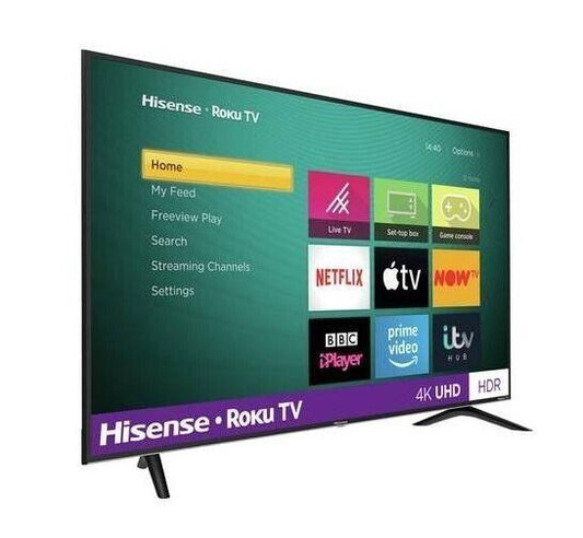 Hisense R55B7120UK 55" SMART 4K Ultra HD LED Roku TV U COLLECTION ONLY NO STAND - Smart Clear Vision
