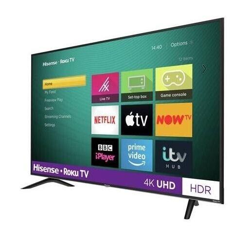 Hisense R55B7120UK 55" SMART 4K Ultra HD LED Roku TV U COLLECTION ONLY NO STAND - Smart Clear Vision