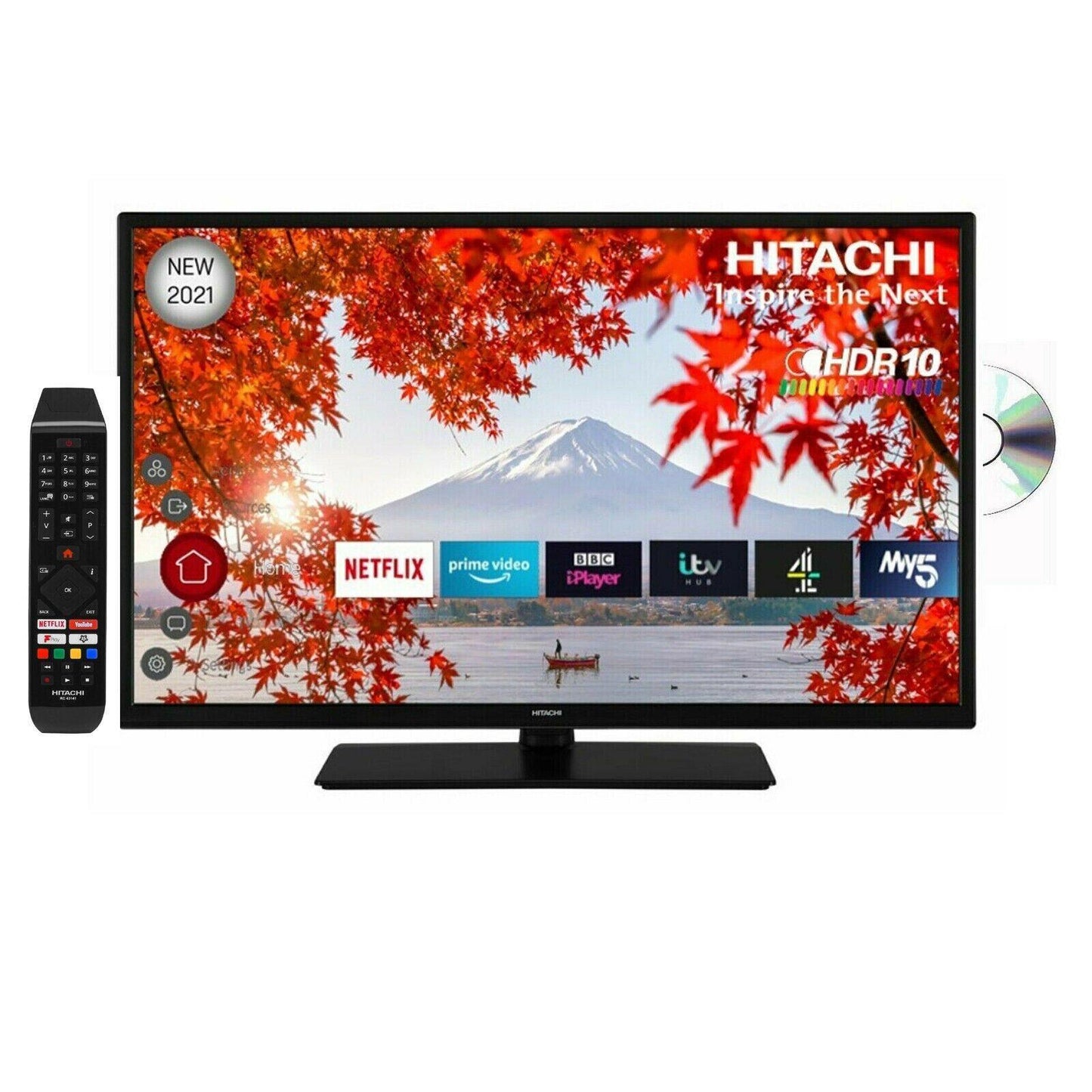 Hitachi 32 Inch 32HEV220U Smart HD Ready TV / DVD Combi U - Smart Clear Vision