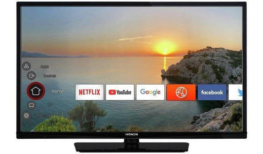 Hitachi 32 Inch Smart HD Ready TV / DVD Combi With stand and remote U - Smart Clear Vision