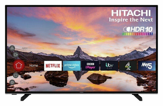 Hitachi 50 Inch 50HK6200U 4K UHD HDR LED Freeview TV COLLECTION ONLY U NO STAND - Smart Clear Vision