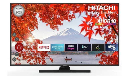 Hitachi 55" 4K Ultra HD with HDR LED Play Smart TV COLLECTION ONLY U - Smart Clear Vision
