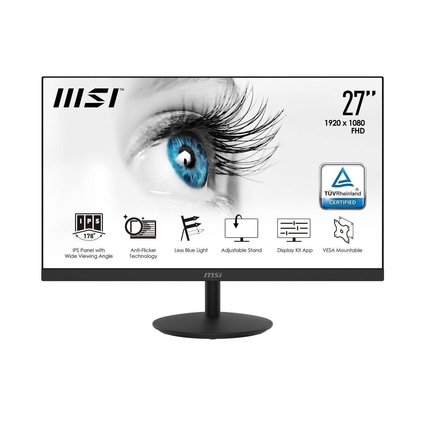 MSI PRO MP271 27" IPS Full HD Gaming Monitor U NO STAND - Smart Clear Vision