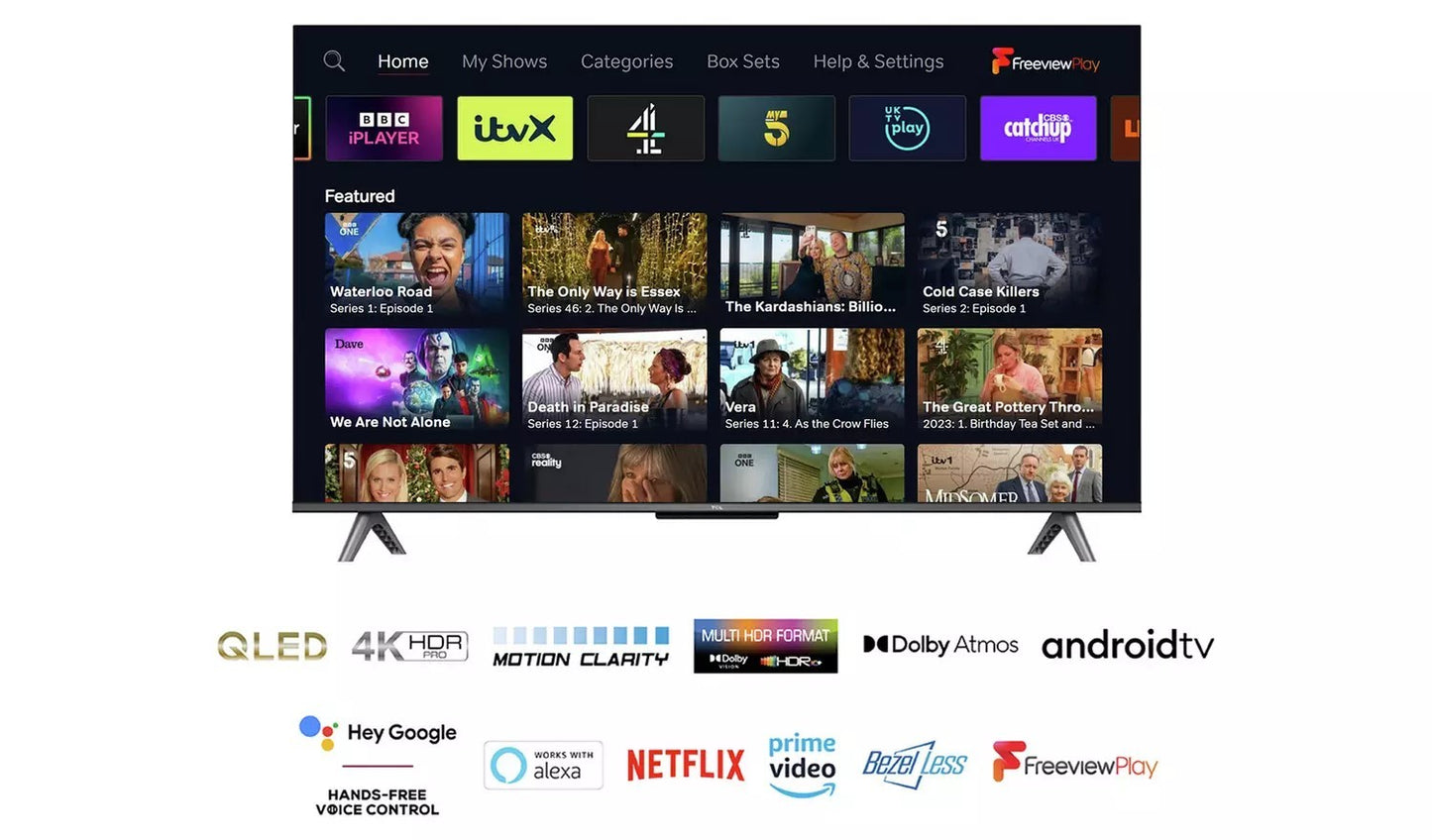 TCL 43C645K QLED 4K UHD Smart TV UK Delivery GRADE A