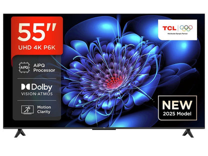TCL 55 Inch 55P6K DLED 4K UHD Google TV UK Delivery GRADE A