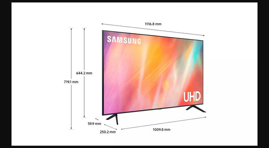 Samsung 50" UE50AU7100 Smart 4K UHD HDR TV COLLECTION ONLY U NO STAND NO AUDIO - Smart Clear Vision