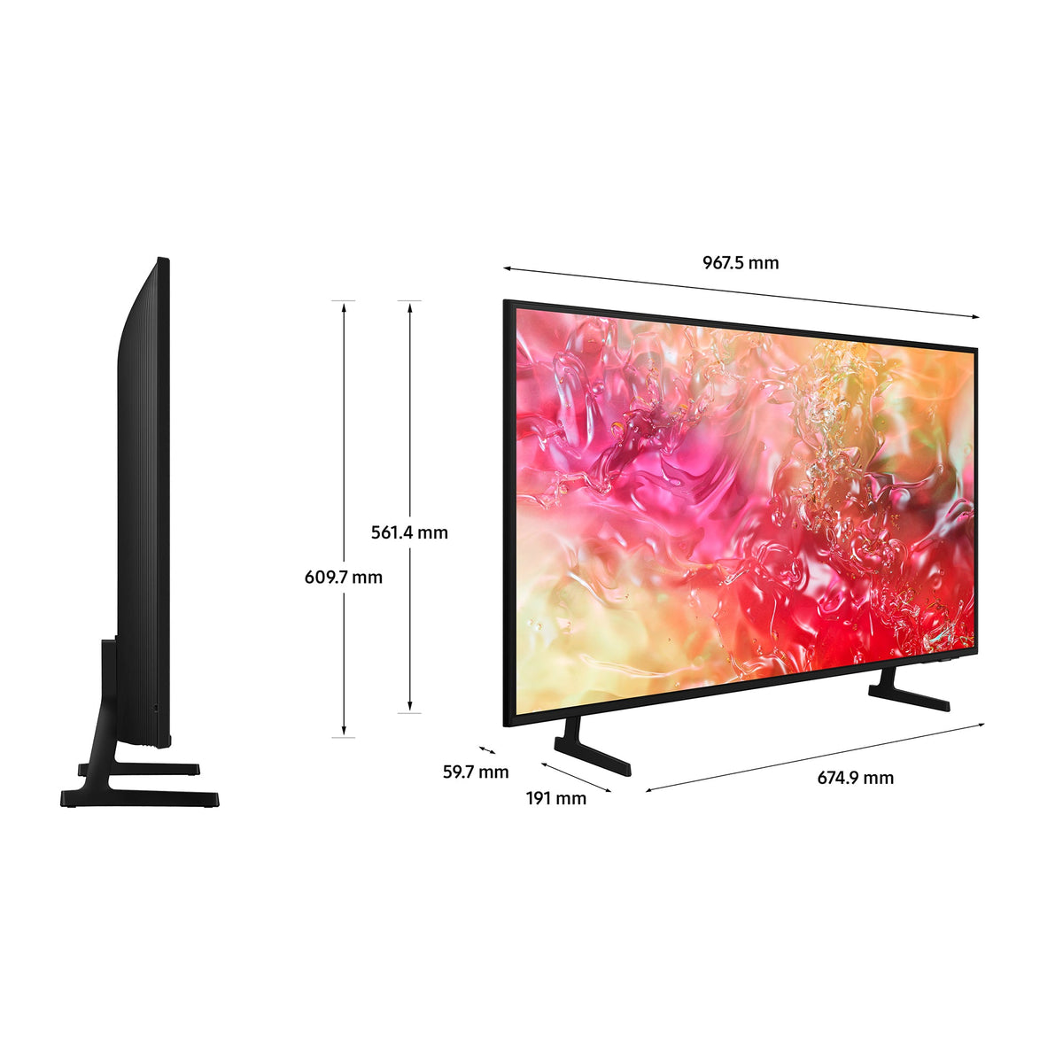 Samsung 43 Inch UE43DU7100KXXU LED 4K UHD Tizen TV No Stand GRADE B-1