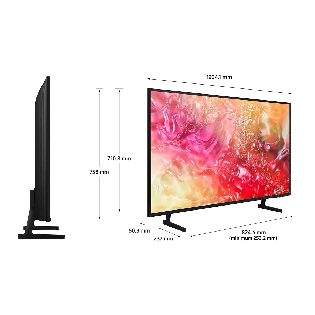 Samsung 55 Inch UE55DU7100KXXU LED 4K UHD Tizen TV UK Delivery No Stand GRADE A