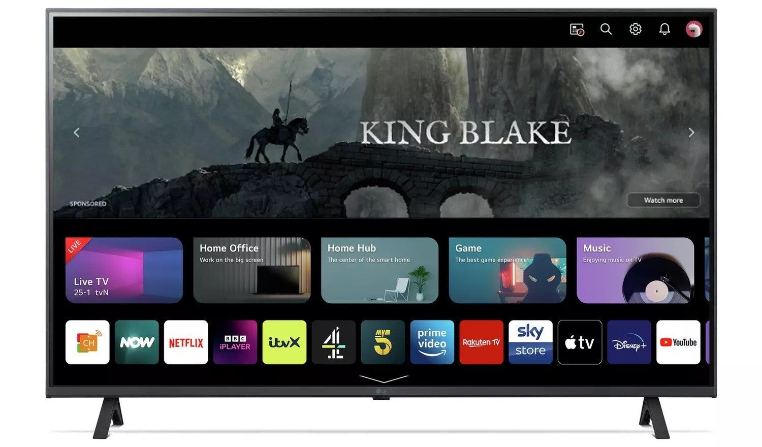 LG 43 Inch 43UR78006LK LED 4K UHD webOS TV UK Delivery No Stand GRADE ANS