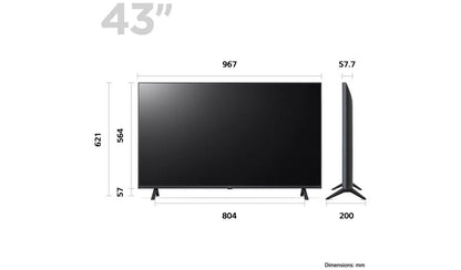 LG 43 Inch 43UR78006LK LED 4K UHD webOS TV UK Delivery No Stand GRADE ANS
