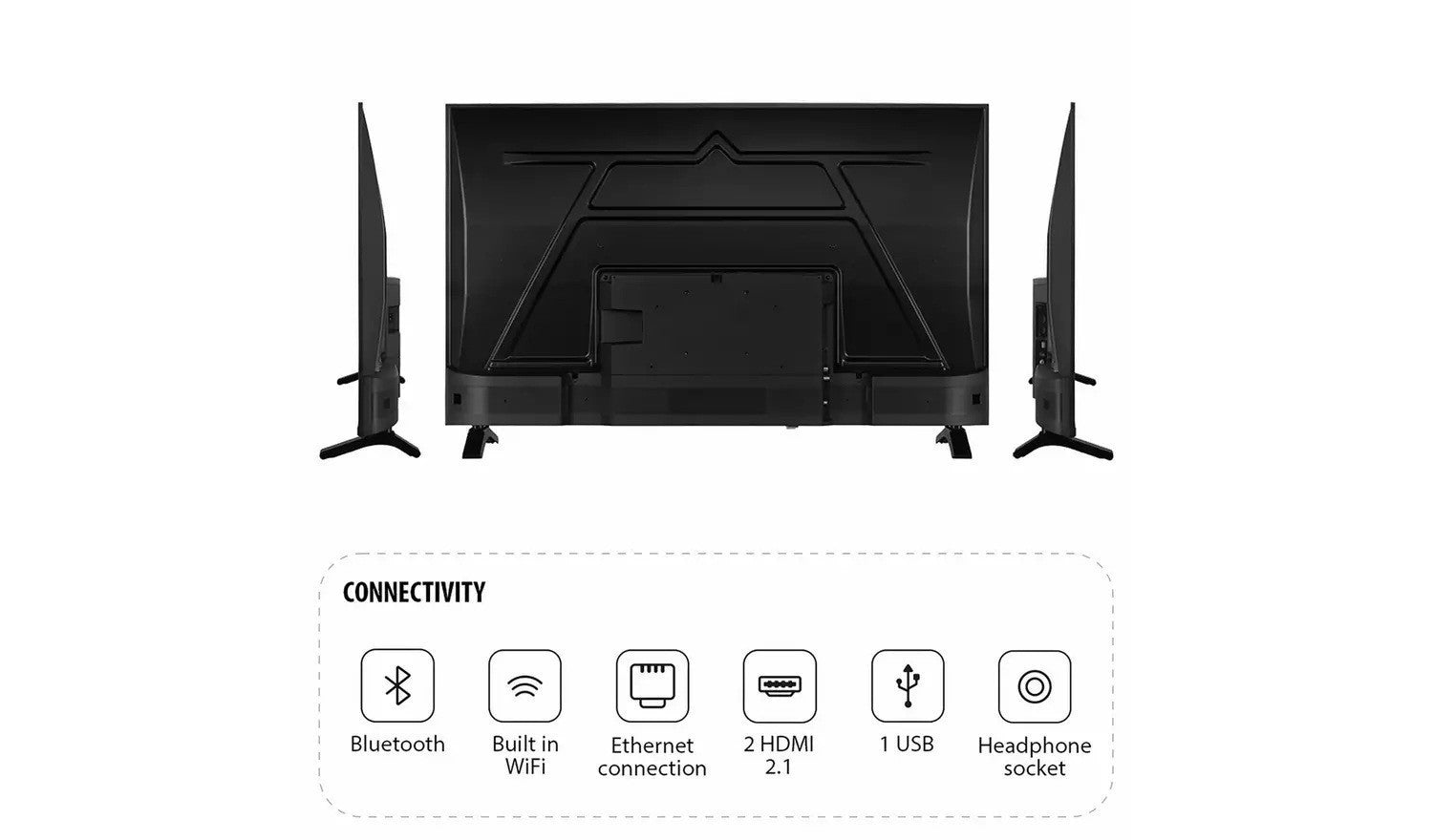 Toshiba 43 Inch 43QV1563DB QLED 2160p (4K) Smart TV UK Delivery No Stand Grade A