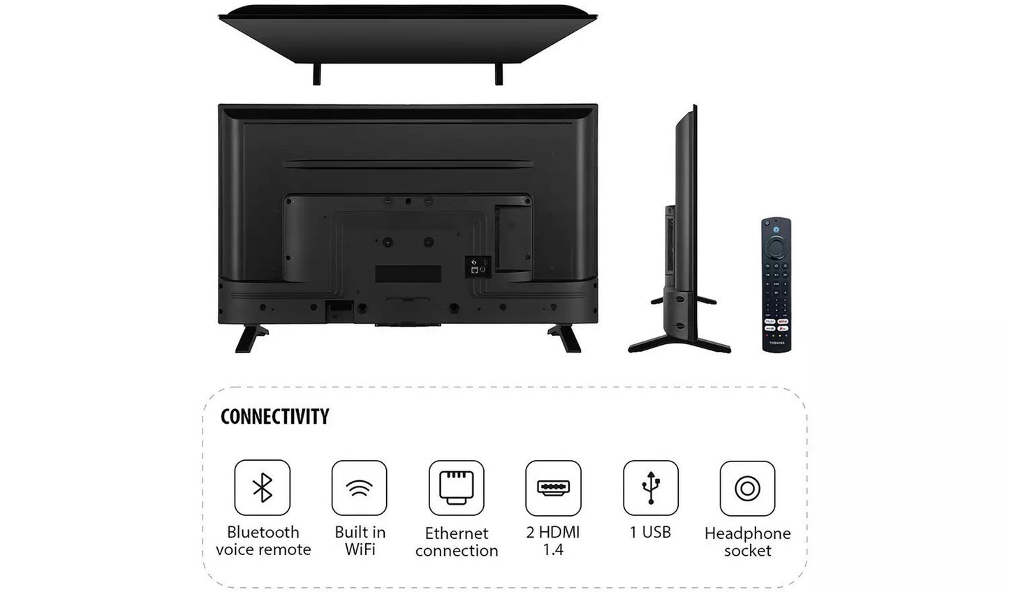 Toshiba 40 Inch 40LF2F53DB LED 1080p (FHD) FIRE TV UK Delivery GRADE B-1