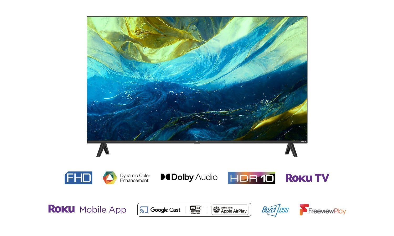 TCL 40 Inch 40RS550K LED 2160p (4K) Roku OS TV UK Delivery No Stand GRADE C-1