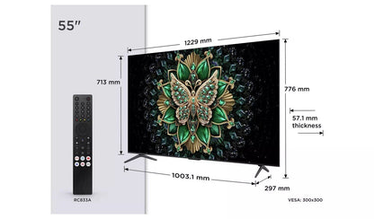 TCL 55 Inch 55C6K Mini LED 2160p (4K) TV UK Delivery No Stand GRADE A